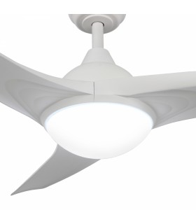 Ventilador de Techo Ivara Blanco DC 24W 2500Lm 4 Aspas CCT
