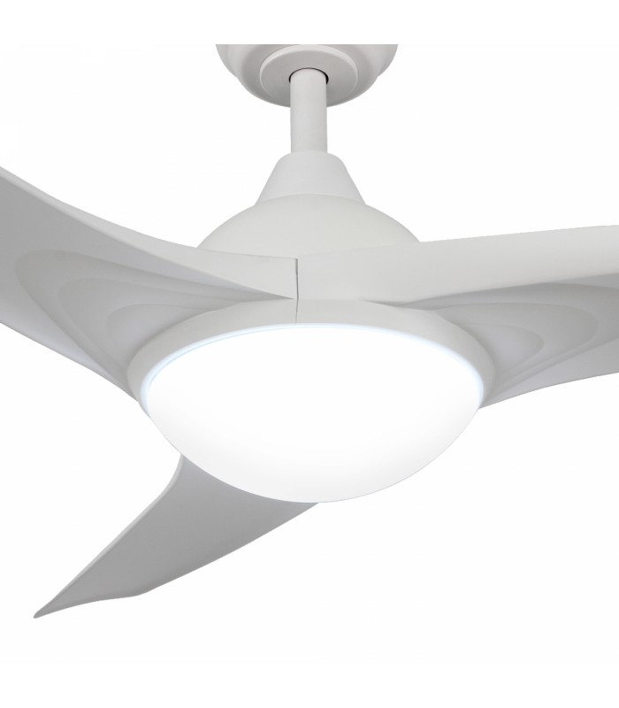 Ventilador de Techo Ivara Blanco DC 24W 2500Lm 4 Aspas CCT