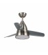 Ventilador Niquel Silence DC 24W 2500Lm 3 Aspas Gris CCT