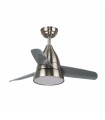 Ventilador Niquel Silence DC 24W 2500Lm 3 Aspas Gris CCT