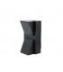 Aplique LED EPISTAR de Pared exterior 2x3W 600Lm 36º IP54 NEGRO