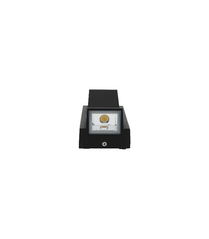 Aplique LED EPISTAR de Pared exterior 2x3W 600Lm 36º IP54 NEGRO