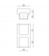 Aplique LED EPISTAR de Pared exterior 2x3W 600Lm 36º IP54 NEGRO