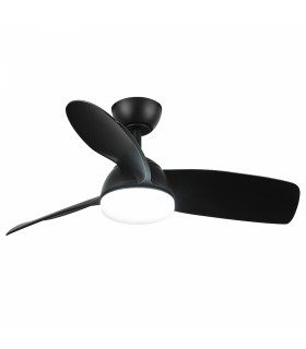 Ventilador Black Face DC 24W 2000Lm 3 Aspas CCT