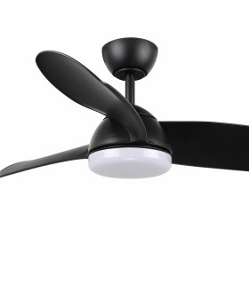 Ventilador Black Face DC 24W 2000Lm 3 Aspas CCT