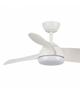 Ventilador White Face DC 24W 2000Lm 3 Aspas CCT