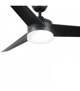 Ventilador Black Curve DC 24W 1800Lm 3 Aspas CCT
