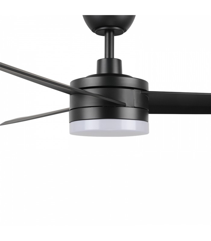 Ventilador Black Curve DC 24W 1800Lm 3 Aspas CCT
