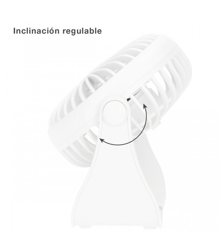 Mini ventilador Sobremesa Alua USB 3W Blanco