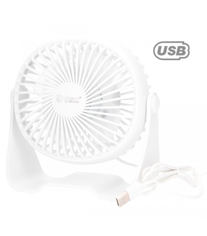 Mini ventilador Sobremesa Alua USB 3W Blanco
