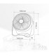 Mini ventilador Sobremesa Alua USB 3W Negro