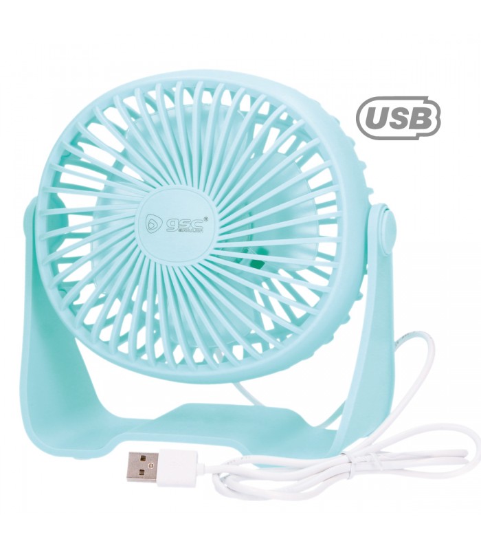 Mini ventilador Sobremesa Alua USB 3W Turquesa