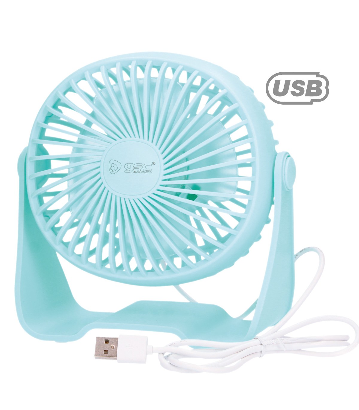Mini ventilador Sobremesa Alua USB 3W Turquesa