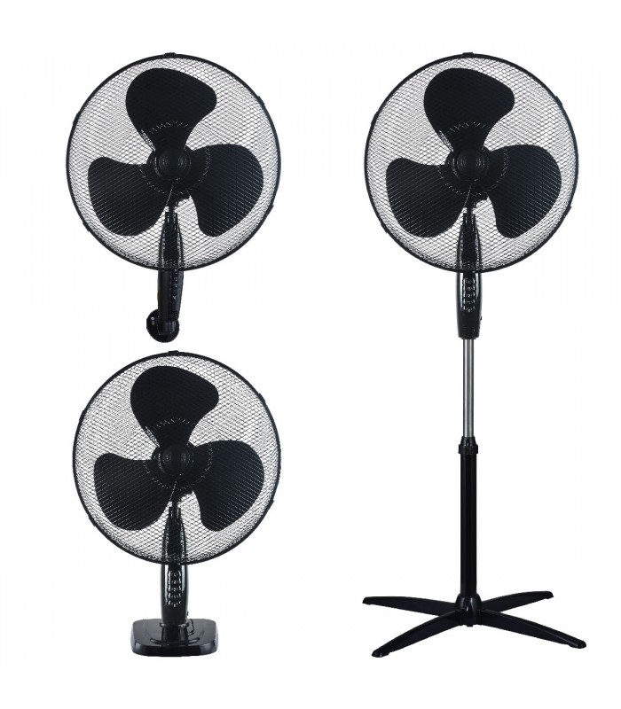 Ventilador Kureli 3en1 45W 43cm Negro