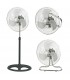 Ventilador Metálico Sassela 3en1 70W 50cm Cromo/Negro
