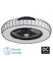 Ventilador Albonez DC 72W 6120Lm 5 Aspas Negro  CCT
