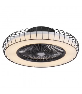 Ventilador Albonez DC 72W 6120Lm 5 Aspas Negro  CCT