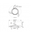 Ventilador Bauala DC 36W 3547Lm 3 Aspas Blanco CCT