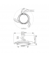 Ventilador Bauala DC 36W 3547Lm 3 Aspas Negro CCT