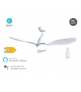 Ventilador Barsat APP DC 18W 2650Lm 3 Aspas Blanco