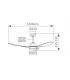 Ventilador Barsat APP DC 18W 2650Lm 3 Aspas Blanco