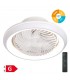 Ventilador Bhoor DC 72W 3865Lm 7 Aspas Blanco CCT