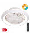 Ventilador Bhoor DC 72W 3865Lm 7 Aspas Blanco CCT