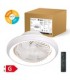 Ventilador Bhoor DC 72W 3865Lm 7 Aspas Blanco CCT