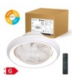 Ventilador Bhoor DC 72W 3865Lm 7 Aspas Blanco CCT