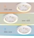 Ventilador Bhoor DC 72W 3865Lm 7 Aspas Blanco CCT