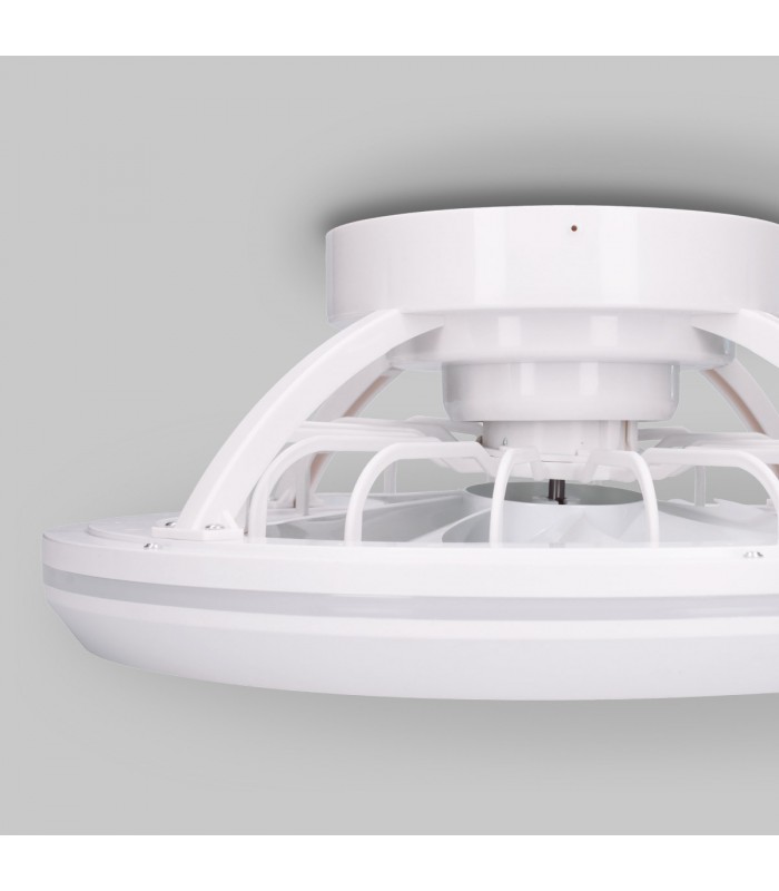 Ventilador Bhoor DC 72W 3865Lm 7 Aspas Blanco CCT
