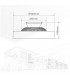 Ventilador Bhoor DC 72W 3865Lm 7 Aspas Blanco CCT