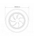 Ventilador Bhoor DC 72W 3865Lm 7 Aspas Blanco CCT