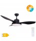 Ventilador Biula Negro DC 15W 1534Lm 3 Aspas CCT