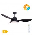Ventilador Biula Negro DC 15W 1534Lm 3 Aspas CCT