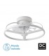 Ventilador Bora DC 60W 5100Lm 8 Aspas Blanco CCT
