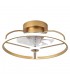 Ventilador Bora DC 60W 5100Lm 8 Aspas Dorado CCT