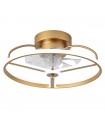 Ventilador Bora DC 60W 5100Lm 8 Aspas Dorado CCT