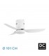 Ventilador Borax Blanco DC 20W 2350Lm 3 Aspas Blanco CCT