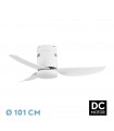 Ventilador Borax Blanco DC 20W 2350Lm 3 Aspas Blanco CCT