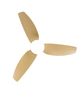 Ventilador Borax Blanco DC 20W 2350Lm 3 Aspas Haya CCT