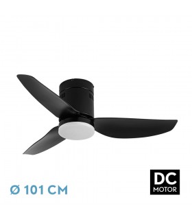 Ventilador Borax Negro DC 20W 2350Lm 3 Aspas Negro CCT