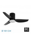 Ventilador Borax Negro DC 20W 2350Lm 3 Aspas Negro CCT