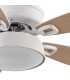 Ventilador de Techo BRAW DC Blanco 30W 2850Lm 5 Aspas Rev. Blanco/Haya CCT