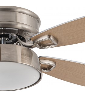 Ventilador de Techo BRAW DC Níquel 30W 2850Lm 5 Aspas Rev. Plata/Haya CCT
