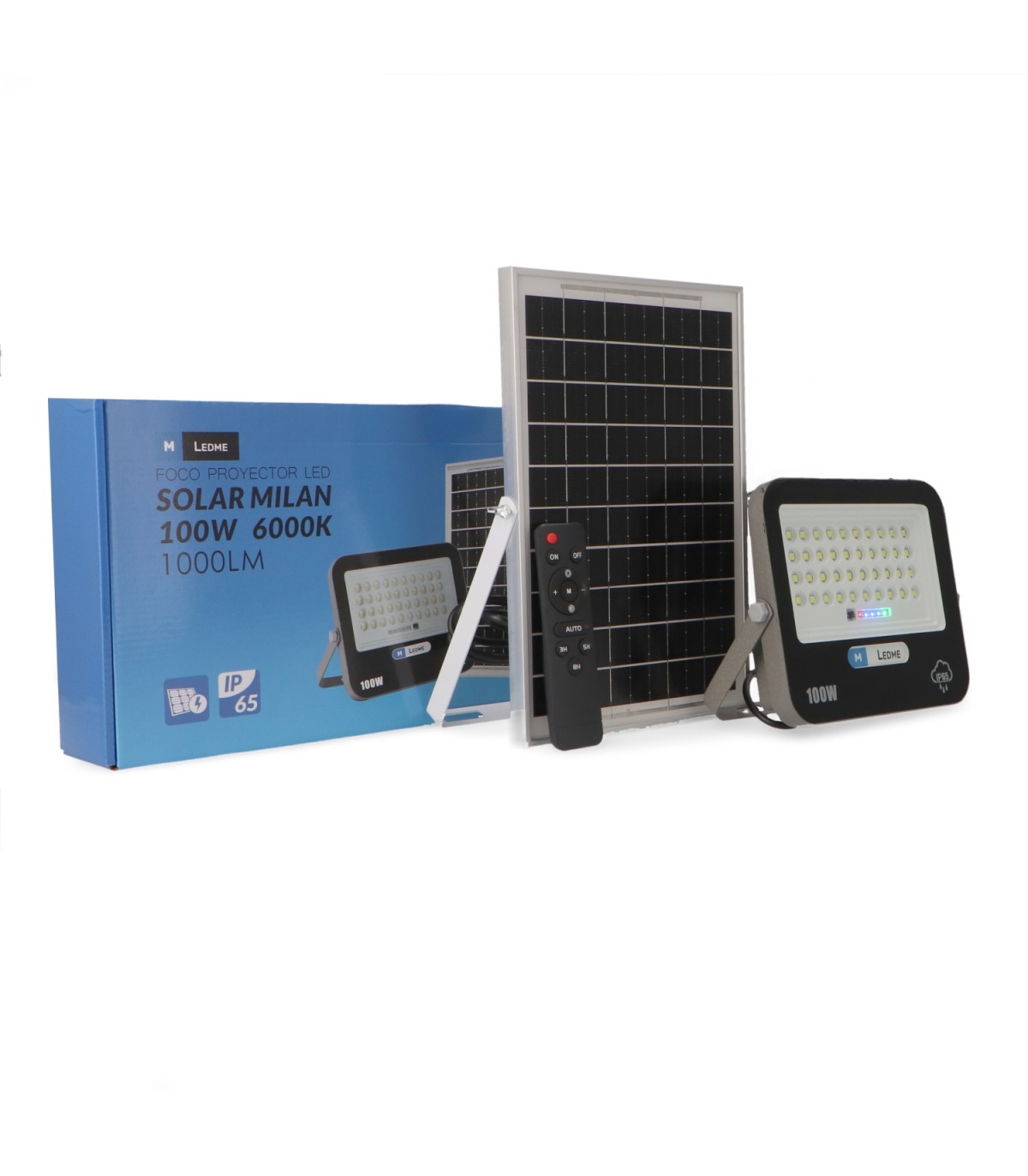 Proyector Led Solar Milan 100W/10W 1000Lm IP65