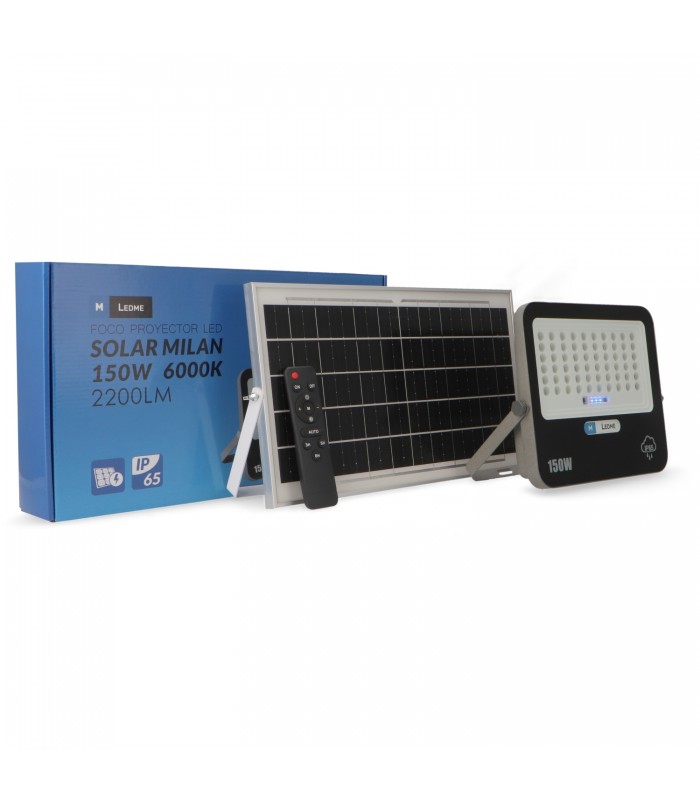Proyector Led Solar Milan 150W/15W 2200Lm IP65