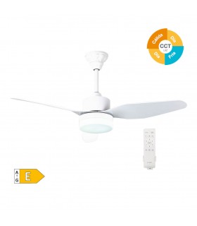Ventilador Bumera AC 15W 1534Lm 3 Aspas Blanco CCT