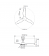 Ventilador Bumera AC 15W 1534Lm 3 Aspas Blanco CCT