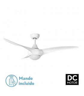 Ventilador Canea Blanco DC 24W 2424Lm 3 Aspas Blanco CCT